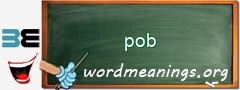 WordMeaning blackboard for pob